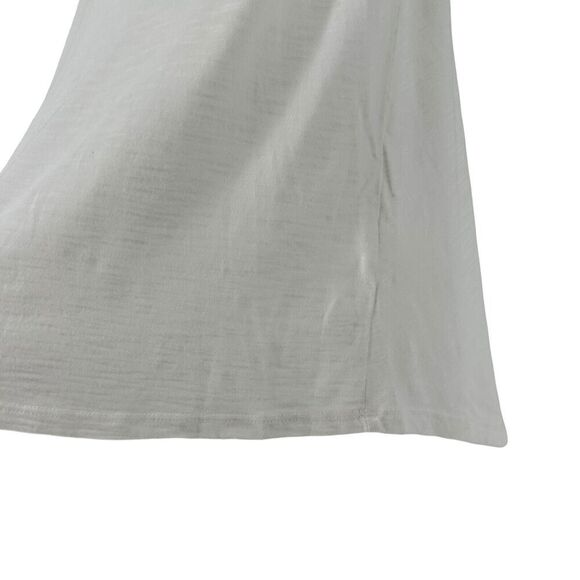 Crochet Pocket Tee White Size L Cupio Round Neck Short Sleeve Preppy Bohemian - Picture 6 of 7